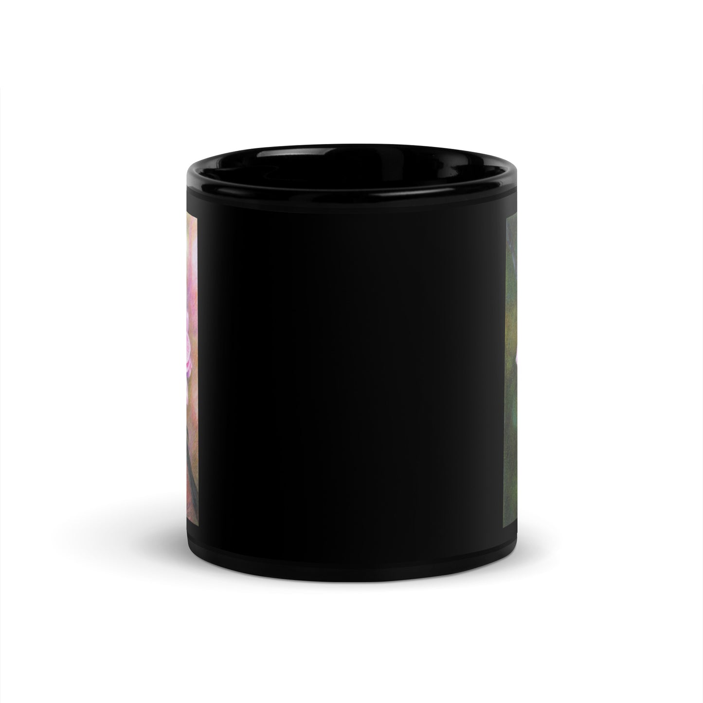 "Cherry Blossom" Dean McKee Original Black Glossy Mug