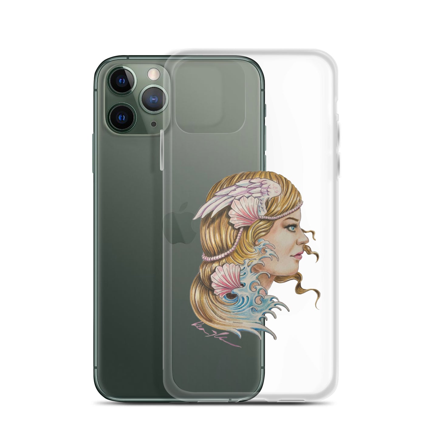 "Aphrodite" Dean McKee Original Clear Case for iPhone®