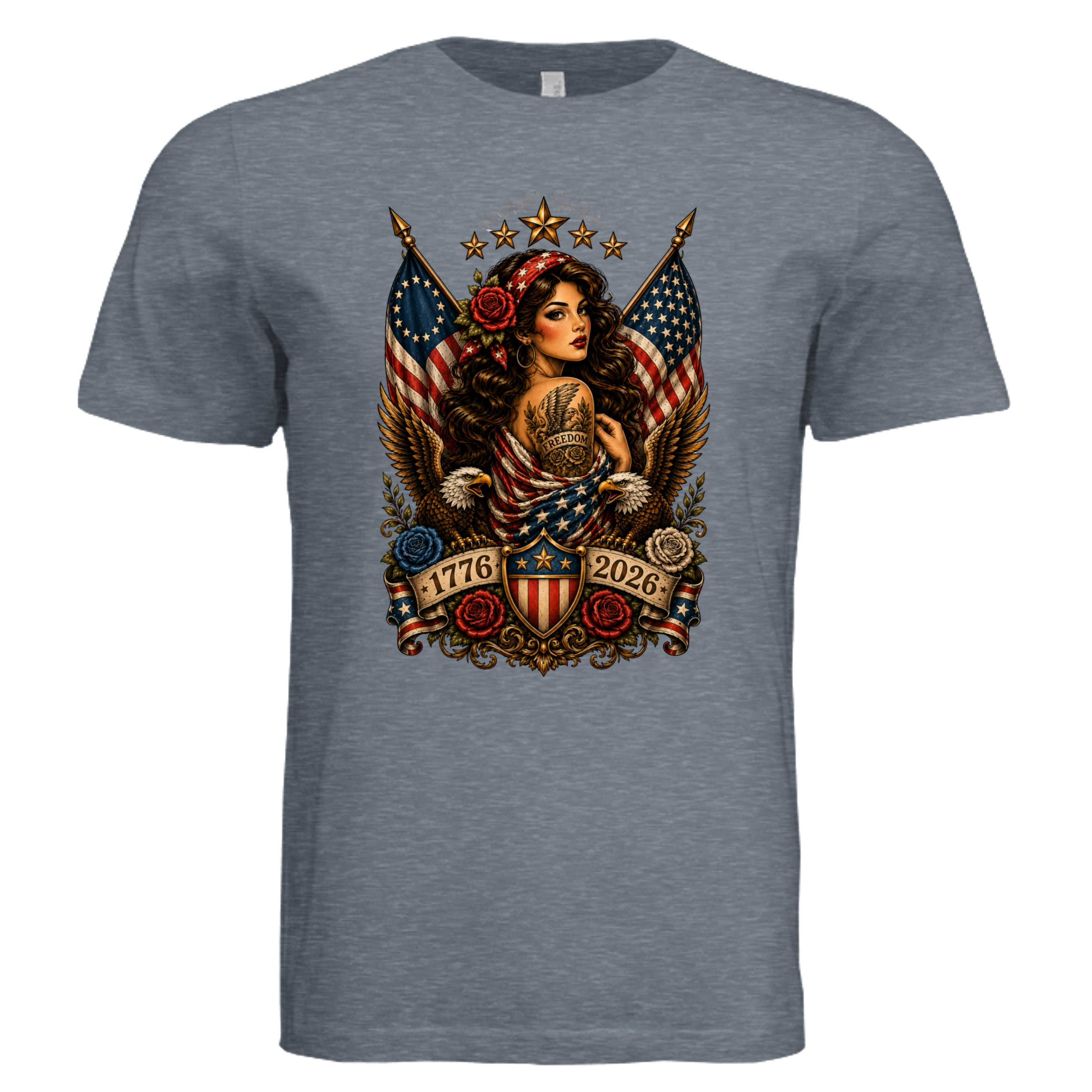 Lady Liberty Freedom Tee | 1776–2026 Anniversary Collection