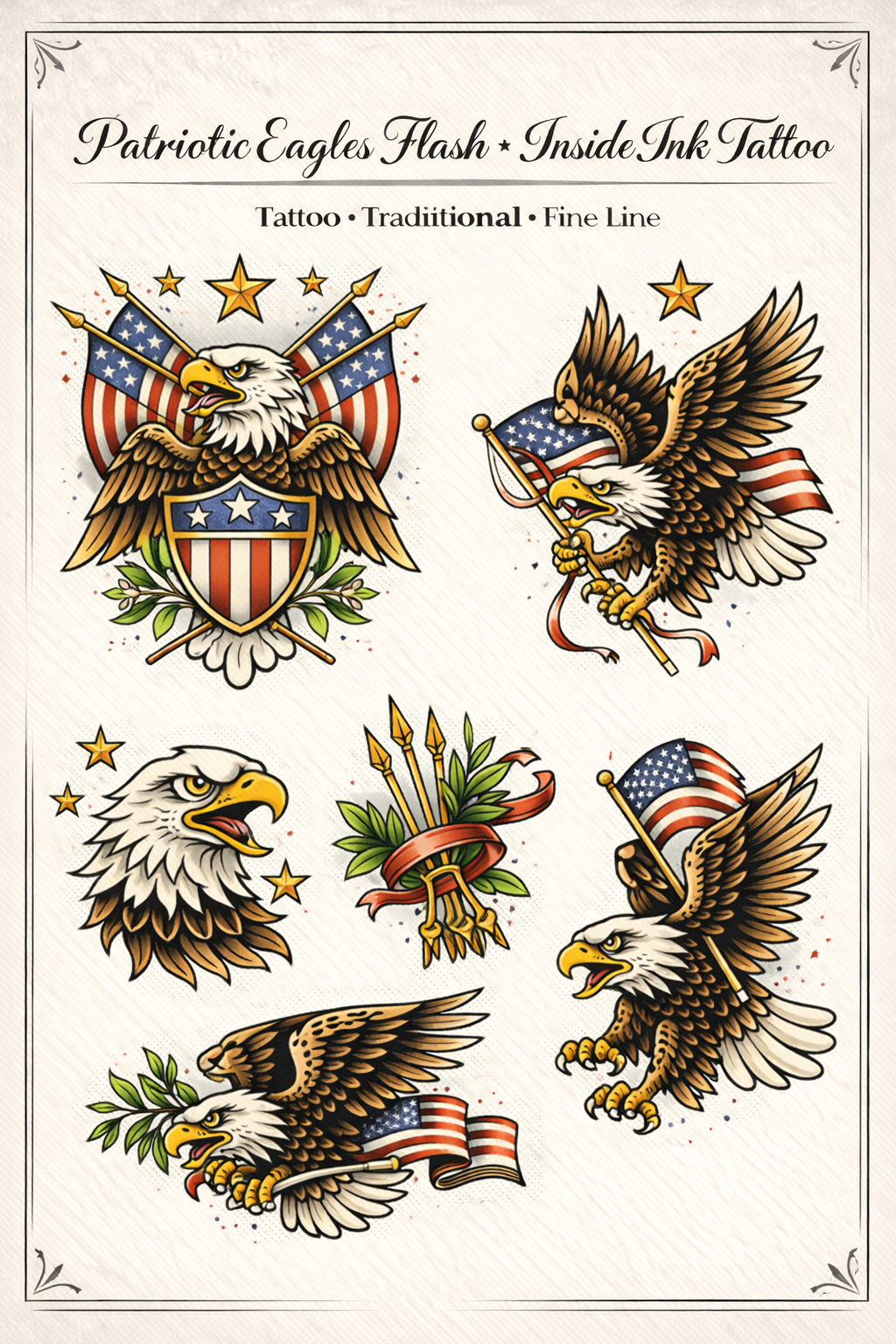 Traditional Patriotic Eagle Flash