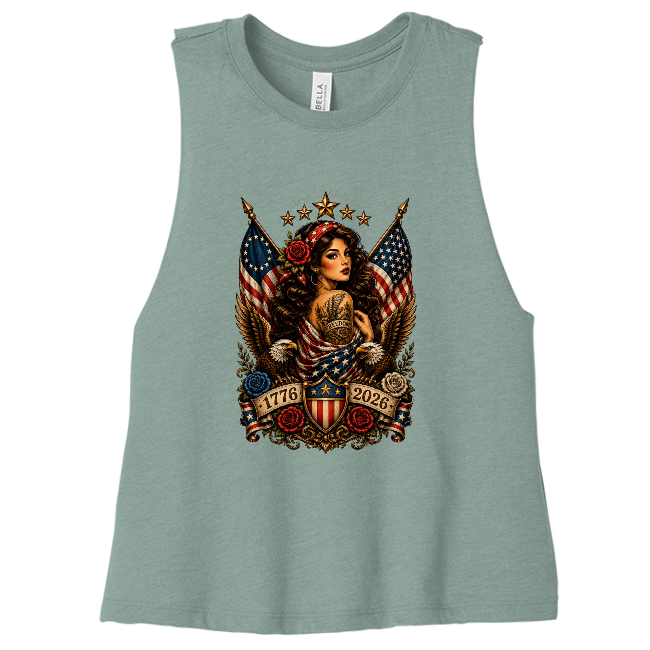 Heather Dusty Blue - 6682 - FRONT