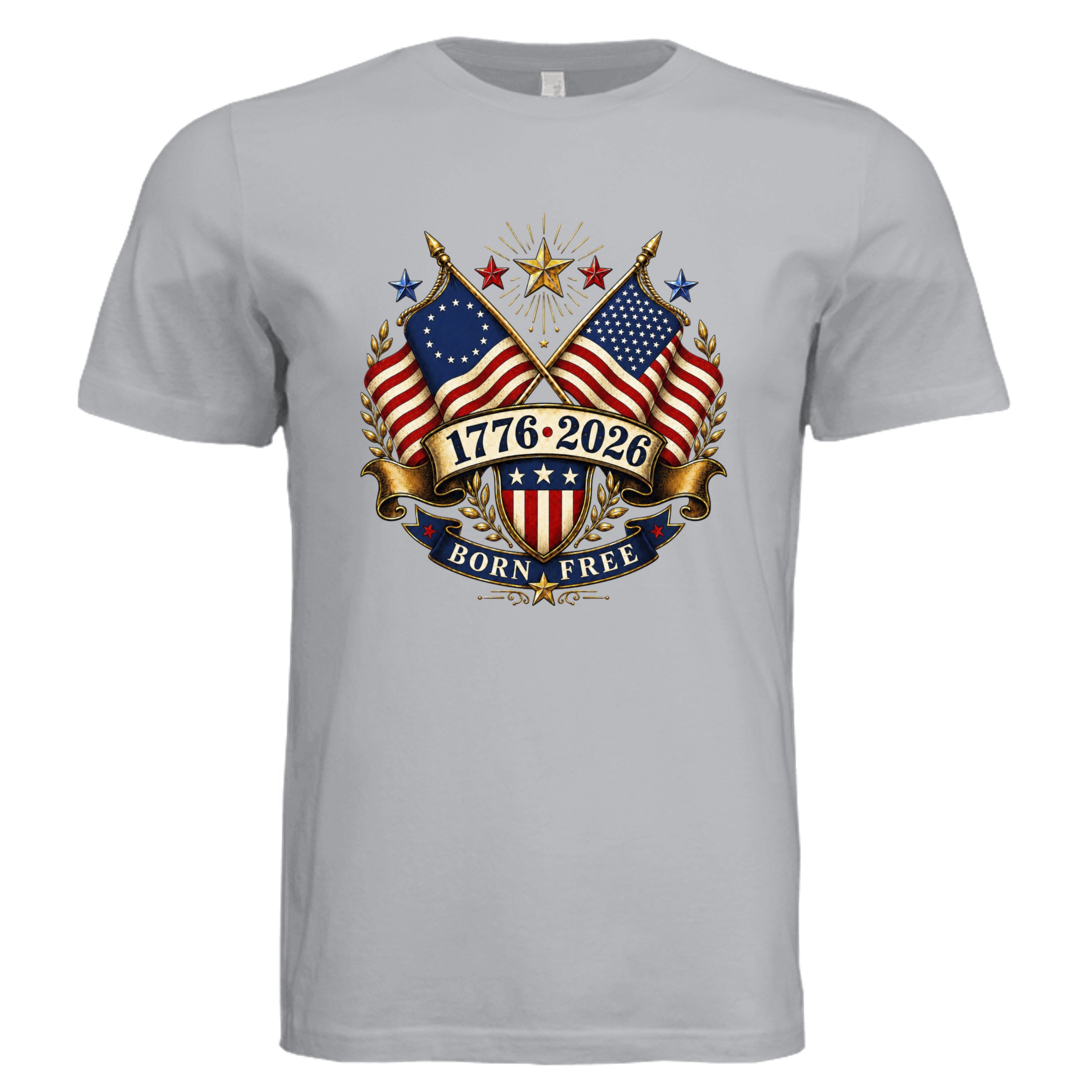 Solid Athletic Grey - 3001C - FRONT