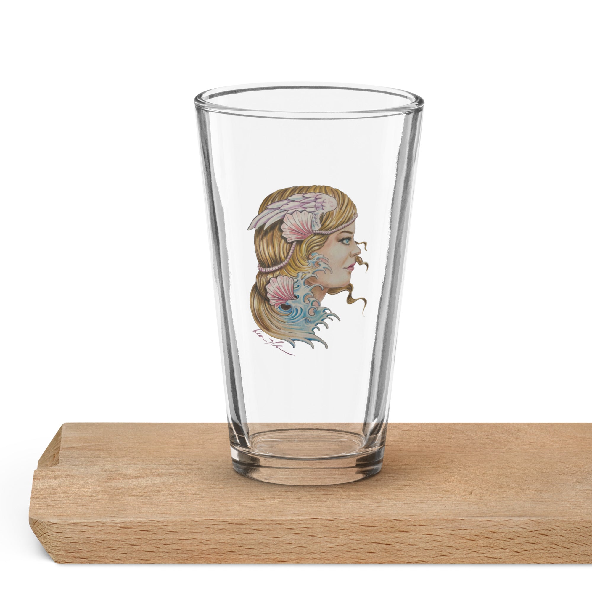 "Aphrodite" Dean McKee Original Shaker pint glass